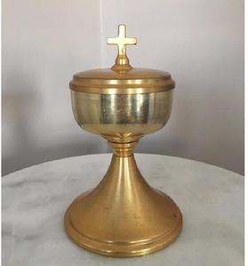 Ciborio Color chapado en oro rosa de diseñador, hecho a mano, Iglesia Católica Cristiana, sacerdote, cáliz y ciborio, suministros para Iglesia - Product Image 5