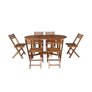 ชุดโต๊ะอาหารไม้และโต๊ะกลางแจ้ง ดีไซน์มินิมอลสำหรับใช้งานกลางแจ้ง ปรับแต่งสีและโลโก้ได้ จัดส่งทางไปรษณีย์ - Product Image 5