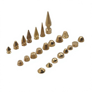 Clous en acier à tête de balle style punk en laiton pour décoration DIY – Spécifications complètes - Product Image 1