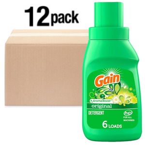 Détergent à lessive liquide Gain + Aroma Boost, parfum original, 10 fl oz, 6 lavages, compatible HE, lot de 12 - Product Image 6