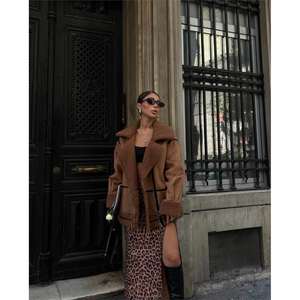 เสื้อแจ็คเก็ตผู้หญิง NUBUK MONT KRK YAKA คอลเลคชั่น Taba - Product Image 4