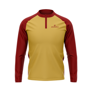 Entrenamiento de gimnasio de secado rápido Media cremallera Entrenamiento Top Quarter 1/4 Half Zip Top Slim Fit Poliéster Spandex 1/4 cuartos con cremallera pullover camisas - Product Image 5