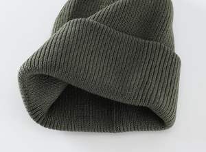 Nouveau design 2025 – Bonnets unisexes pour adultes en laine/coton, respirants, imperméables, jacquard, tricotés à la main, motif uni – Service OEM - Product Image 3