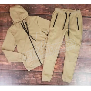 Más tamaño al aire libre deporte hombres ropa deportiva chándal hombres 2 piezas conjunto con capucha conjuntos de entrenamiento chándales para hombres - Product Image 2