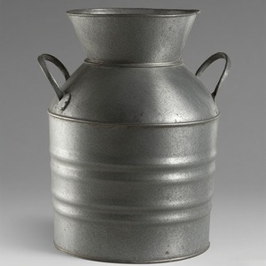 Bidon de lait galvanisé fabriqué à la main pour cuisines de ferme, jardin extérieur, utilisation décorative traditionnelle avec finition antique - Product Image 4