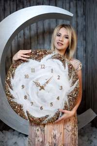 Elegant Durable Rectangle Buffalo Bone <b>Photo</b> <b>Frame</b> with Silent Quartz Movement Handmade Modern Art Wall Hanging - Product Image 2