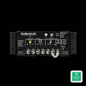 Contrôleur de charge solaire PWM Morningstar Sunsaver SS-20L-12V 20A 12VDC avec écran LCD - Product Image 1