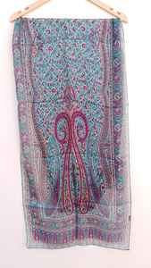 ผ้าพันคอไหมแท้ลายดอกไม้ ผ้าพันคอผ้าซาตินขนาดกลาง แห้งเร็ว ป้องกันแบคทีเรีย น้ำหนักเบา อเนกประสงค์ - Product Image 2