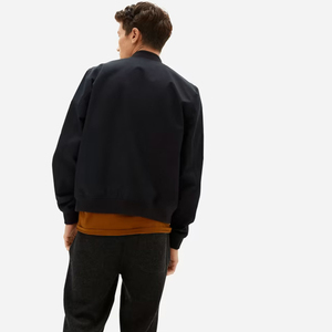 Chaqueta de cuero de bombardero de piel de oveja genuina Chaquetas de cuero de motocicleta para hombre Chaqueta de cuero de color marrón para hombre - Product Image 3