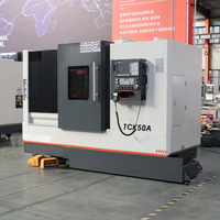 Tour CNC à banc incliné TCK50A économique avec mandrin de précision à 3 mors en fonte du Yunnan pour l'usinage de pièces aérospatiales