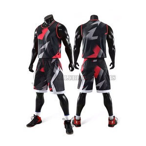 Conjuntos de camisetas de baloncesto de poliéster personalizadas al por mayor XS a 5XL talla grande logotipo impreso transpirable nombre/número para ocasiones de entrenamiento - Product Image 2
