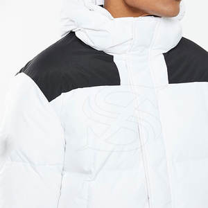 แจ็กเก็ตฤดูหนาวขนเป็ดลำลองสำหรับผู้ชายดูทันสมัยวัสดุน้ำหนักเบามีสีและขนาดที่กำหนดเองได้ - Product Image 4