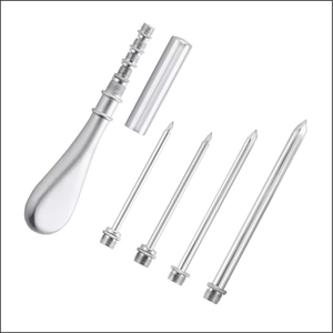 Juego de cánulas trocar de acero inoxidable, instrumentos quirúrgicos veterinarios para el alivio de la hinchazón en ganado vacuno, ovino y bovino. - Product Image 6