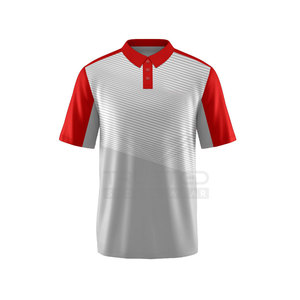 Venta al por mayor de camisetas de punto de algodón para hombres con cuello de polo logotipo personalizado bordado patrón sólido al por mayor para polos - Product Image 1