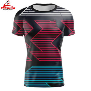 Ropa deportiva para hombres Camiseta deportiva de compresión Spandex Fit Running Gym Camisas Hombres - Product Image 4