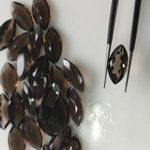 ควอตซ์สีน้ำตาลธรรมชาติ 16x8 มม. ทรงมาร์คีส์ คุณภาพดีที่สุด พลอยหลวมสำหรับทำเครื่องประดับ - Product Image 1