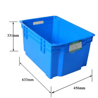 Caisse de manutention en plastique moulé par injection, robuste, empilable et emboîtable, grande capacité, personnalisée, pour le stockage logistique, marque Liyang