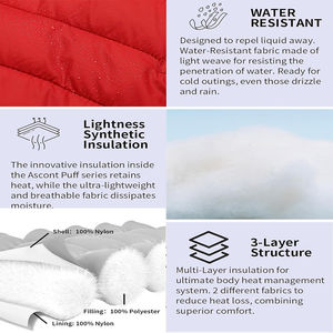 Doudounes OEM ODM pour hommes manteaux matelassés d'hiver vêtements d'extérieur chauds et légers à la mode - Product Image 4