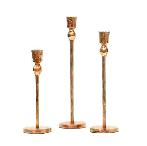 Bougeoirs traditionnels en aluminium faits à la main support de bâton de bougie en métal durable pour la décoration de la maison et les événements, nouvel arrivage - Product Image 1