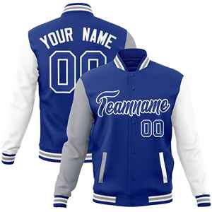 Veste de baseball de haute qualité avec logo personnalisé Street Wear veste de camionneur Letterman Base Ball veste Varcity Varsity en cuir pour hommes - Product Image 6