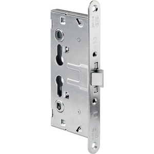 กุญแจล็อคแบบฝังกันไฟ รุ่น 1125 PZW ชุบสังกะสี ได้มาตรฐาน DIN ซ้าย/ขวา 24/65/72/9 มม. แบบโค้งมน BKS สำหรับตู้เก็บของ - Product Image 1