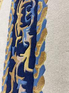 Tapis en coton à poils longs de style persan, tufté à la main, adapté aux animaux domestiques, écologique, antidérapant, avec envers en latex de 12 mm d'épaisseur, ensembles de tapis. - Product Image 3