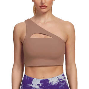 New Design Single One Shoulder Crop <b>Top</b> Fashion Sexy <b>Vest</b> Summer Sleeveless Tank <b>Tops</b> for Women - Product Image 1