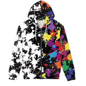 Sudaderas con capucha ajustadas regulares de invierno con impresión digital bordada personalizada diseño de moda precio de fábrica OEM - Product Image 4