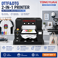 Impresora 2 en 1 DTF/DTG A3 Grande de 32x50cm con Cabezal XP600, Garantía de 1200 Días, Máquina de Impresión Híbrida de Cama Plana 3250D