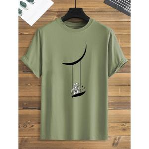 เสื้อยืดปิกนิกพิมพ์ลายการ์ตูนแบบทางการสำหรับใส่ได้ทั้งชายและหญิงเสื้อยืดถักแบบทางการ - Product Image 2