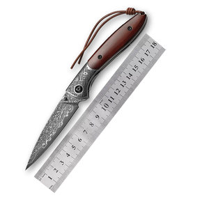 Couteau pliant en acier Damas complet, usage extérieur, fabrication en usine, haute qualité, fait main, logo personnalisé, couleur personnalisée, qualité industrielle - Product Image 1