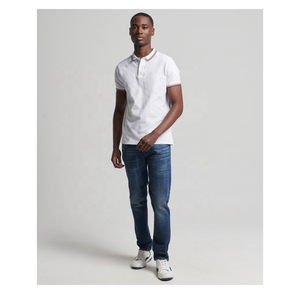 เสื้อยืดโปโลสำหรับผู้ชายผ้าคอตตอนโพลีเอสเตอร์ปักลายดีไซน์โลโก้สำหรับฤดูร้อนฤดูใบไม้ร่วง - Product Image 4