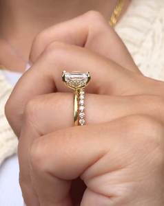 Bague de fiançailles en or 14kt IGI Certificate Bague cadeau luxueuse pour femme anniversaire - Product Image 6