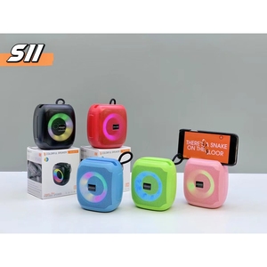 Colorful S11 Portable Wireless <b>Speaker</b> RGB Lights FM USB TF Card Outdoor Party <b>Mini</b> <b>Speaker</b> With Built In Battery - Product Image 4