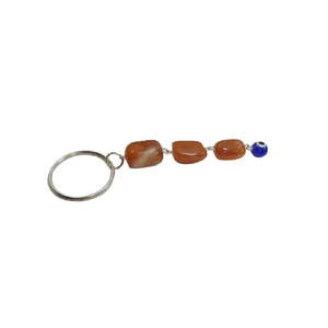 Porte-clés en cristal de haute qualité, cube œil porte-bonheur en cornaline rouge, porte-clés en pierre naturelle, cadeaux pour femmes, vente en gros - Product Image 3