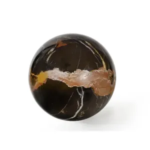 Esfera Decorativa de Ónix Negro Pulido, Ecológica y de Lujo, Piedra Preciosa de Cristal para Feng Shui, Adorno de Escritorio para Hogar u Oficina - Product Image 1