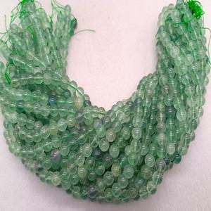 Perles en vrac de 8 mm, brins de fluorite verte, pierres précieuses naturelles d'agate sculptées à la main, technique de sculpture traversante, Gujarat - Product Image 2