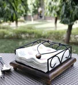 ที่ใส่กระดาษทิชชูไม้สีน้ำตาลแบบใหม่ ที่วางกระดาษเช็ดปากรูปหงส์และเป็ดคู่ ของตกแต่งสวยงาม ดีที่สุด - Product Image 4