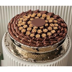 Bol à chocolat en métal argenté de qualité supérieure dernière conception bol de service à chocolat fait à la main Desserts bonbons plat de service prix usine - Product Image 6