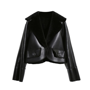 Ropa de calle Moda Mujer Ropa de cuero Ropa de mujer Chaqueta Chaquetas de talla grande Ropa de mujer - Product Image 1