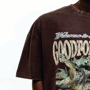 Venta al por mayor de moda Vintage lavado camiseta personalizada gráfica Streetwear hombres de gran tamaño de alta calidad Camiseta de algodón - Product Image 4