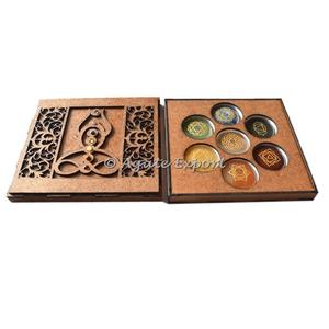 Vente en gros de boîte-cadeau antique 160*25mm taille bouddha sept chakra pour cadeau artisanat en pierre semi-précieuse - Product Image 2