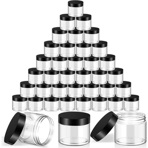 Pots en plastique rechargeables de 60g Pot pour animaux de compagnie Conteneur de crème pour le visage Pot d'échantillon Cosmétique Eye Skincare Pot de crème pour le visage Pavico Vietnam - Product Image 2