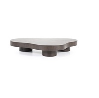 Table basse sur piétement en bois massif de luxe faite à la main, design moderne, écologique, durable, finition lavée, personnalisable, facile à nettoyer