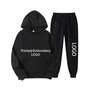 Jersey con capucha para hombre, chándal con logotipo personalizado, chándal de alta calidad para hombre, conjunto de Jogger con logotipo personalizado, chándal Premium - Product Image 1