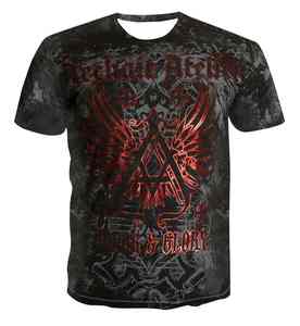 เสื้อยืดพิมพ์ซับลิเมชันเสื้อยืดผ้าฝ้ายเสื้อลำลองพิมพ์ลาย2024 - Product Image 2