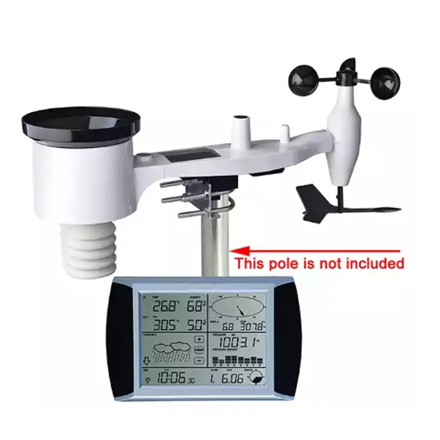 MISOL WS1080 Wind Speed Wind Direction Rain Meter Pressure Temperature Humidity Professional Weather Station