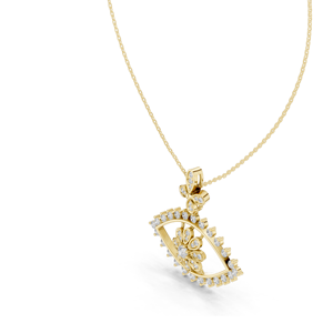 Collar con Colgante de Diamante de Laboratorio de 2.282 CT, Diamantes VVS-VS EF CVD en Oro Rosa, Amarillo y Blanco de 18KT y 14KT - Product Image 5