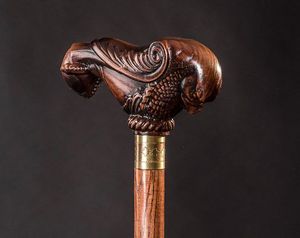 Bastón de madera hecho a mano con mango de madera al mejor precio - Product Image 3