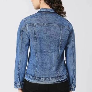 Chaquetas vaqueras de algodón 100% de alta calidad para mujer, transpirables y a un precio razonable para las estaciones de invierno con decoración de botones - Product Image 4